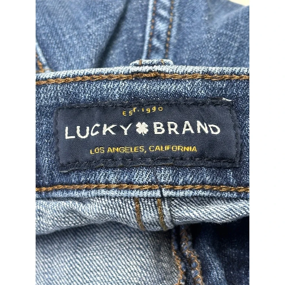 Lucky‎ Brand 221 Straight Mens Jeans 36x28 Medium Wash Blue Stretch Denim